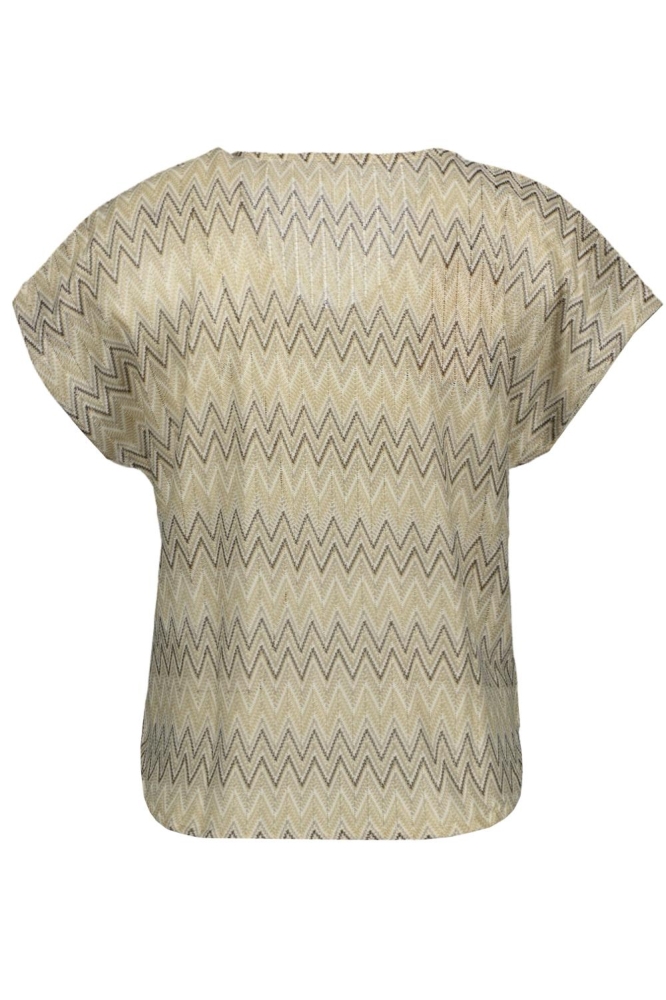 VMDICTE SS V-NECK TOP JRS GA VO 10328139 BIRCH/DICTE